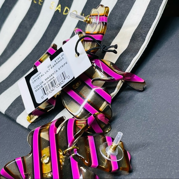 NWT Lele Sadoughi - Crystal Lily Earrings - Picture 10 of 14